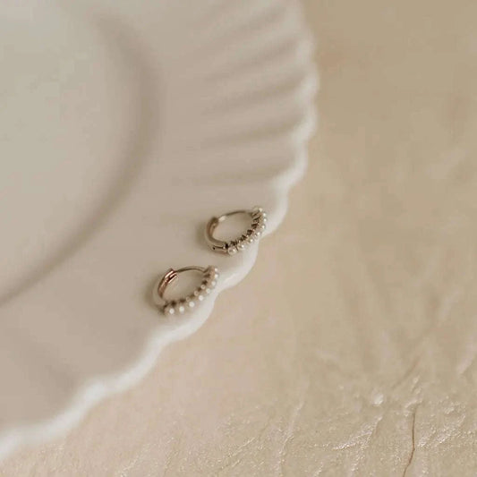Grace Pearl Hoops Otarealm