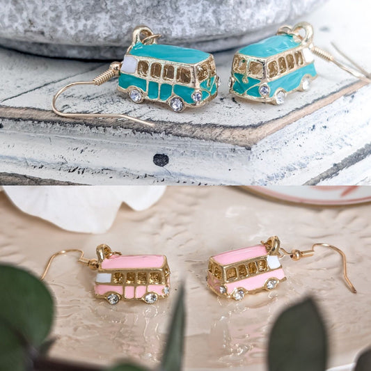 Adorable Vintage Van Earrings