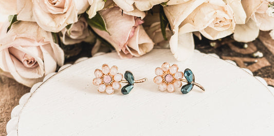 Beautiful Dainty Flower Studs