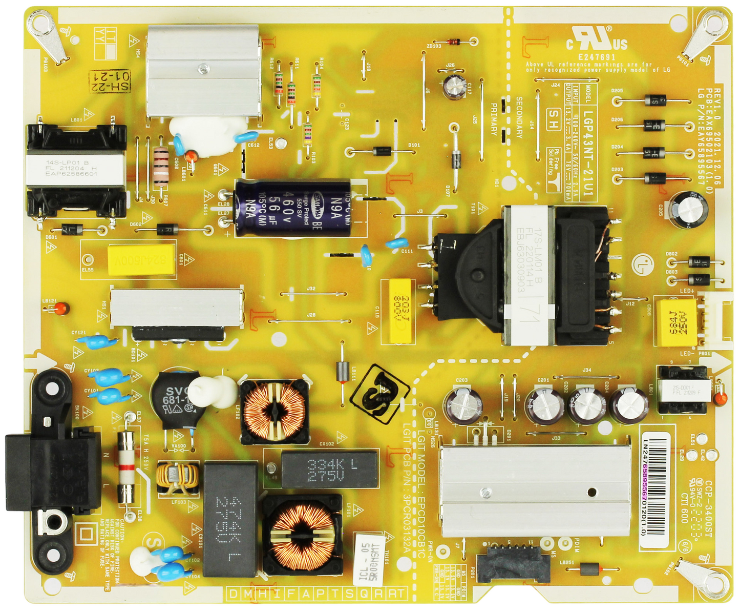LG EAY65895567 Power Supply/LED Driver Board Otarealm