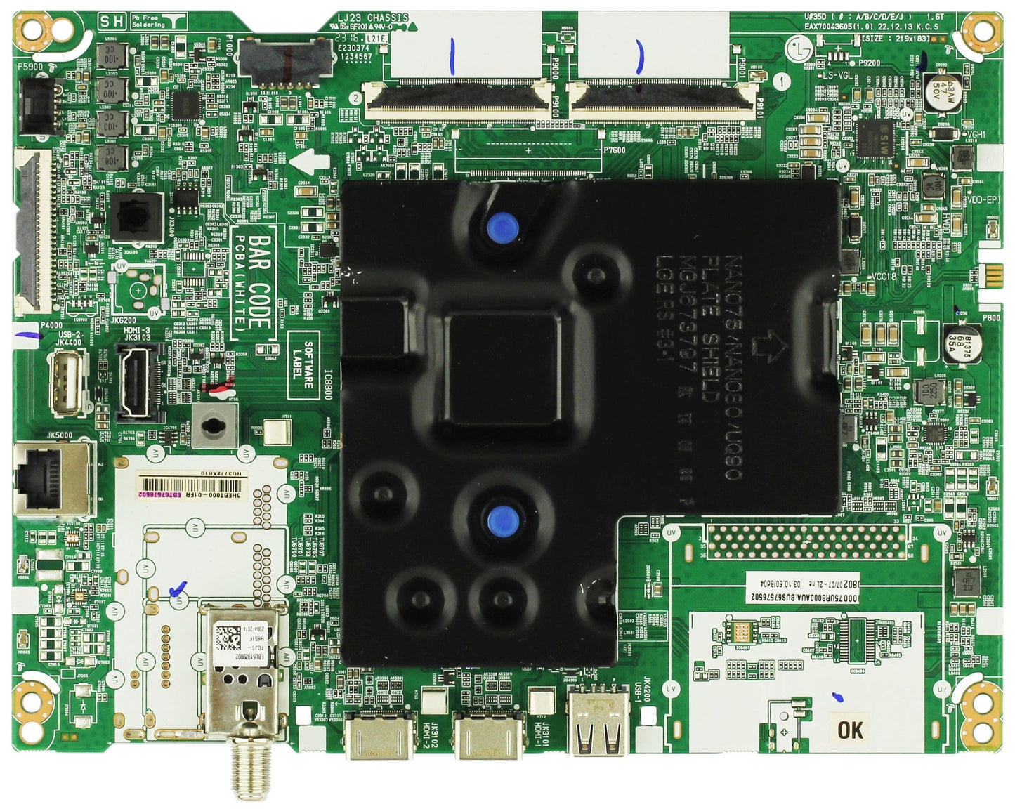 EBT67576502, LG Main Board, EAX70043604(1.0), 75UR8000AUA.BUSFLKR, 75UR8000AUA Otarealm