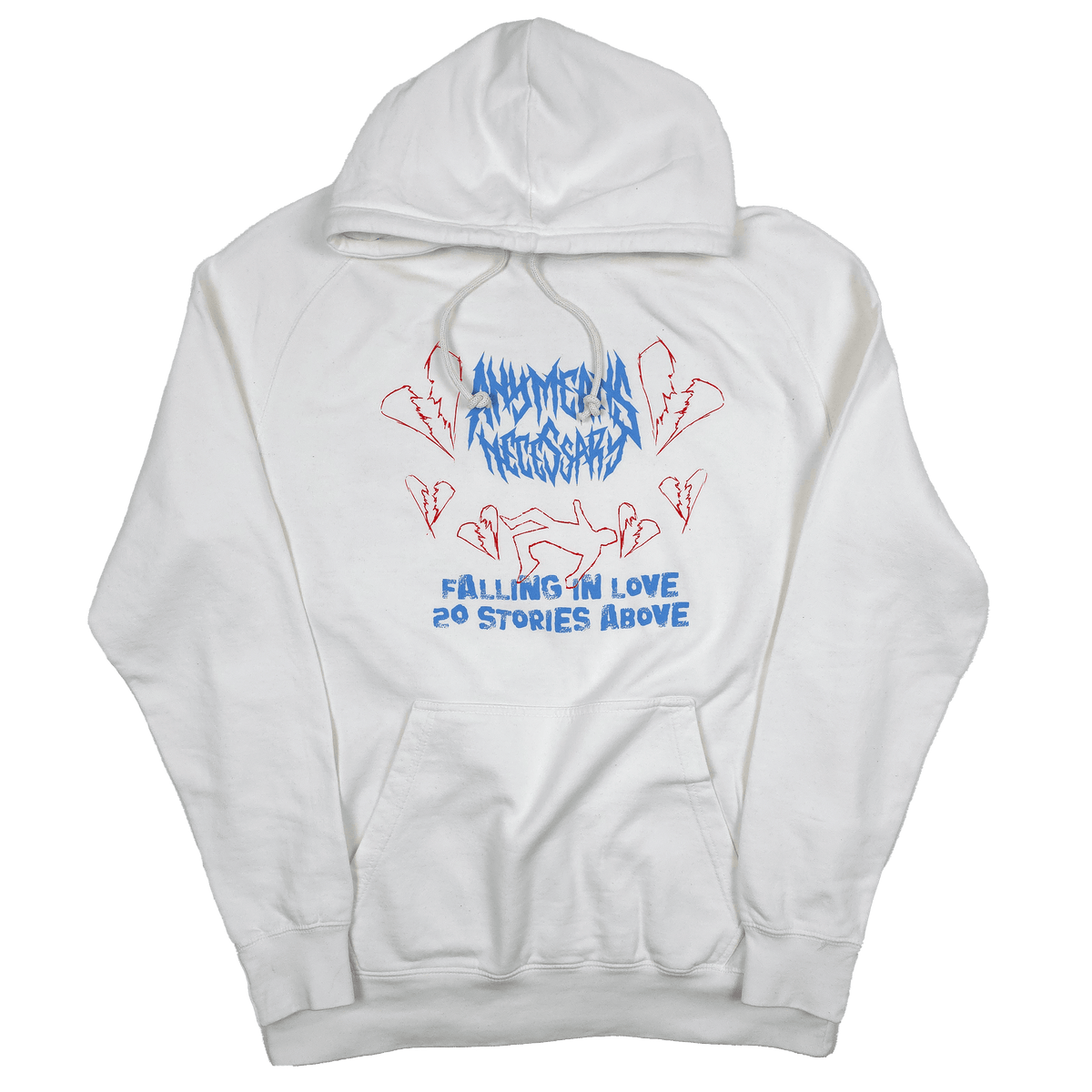 Falling in Love Pullover Hoodie Vintage White Otarealm