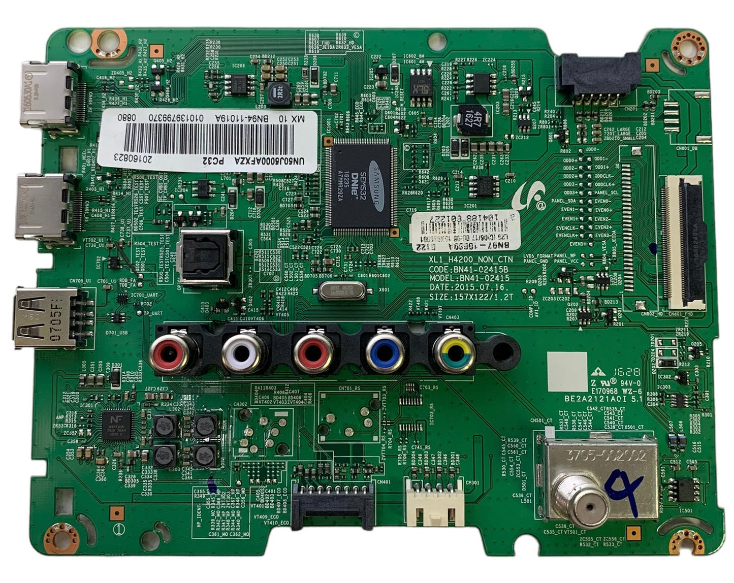 Samsung BN94-11019A Main Board for UN50J5000AFXZA (Version JD03) Otarealm