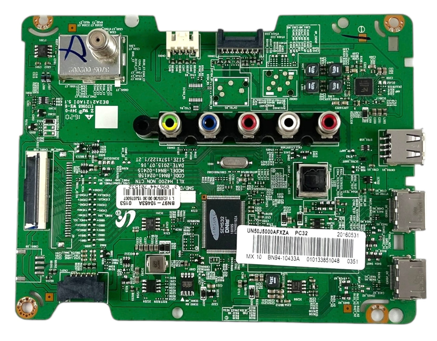 Samsung BN94-10433A Main Board for UN50J5000AFXZA (Version DD02) Otarealm