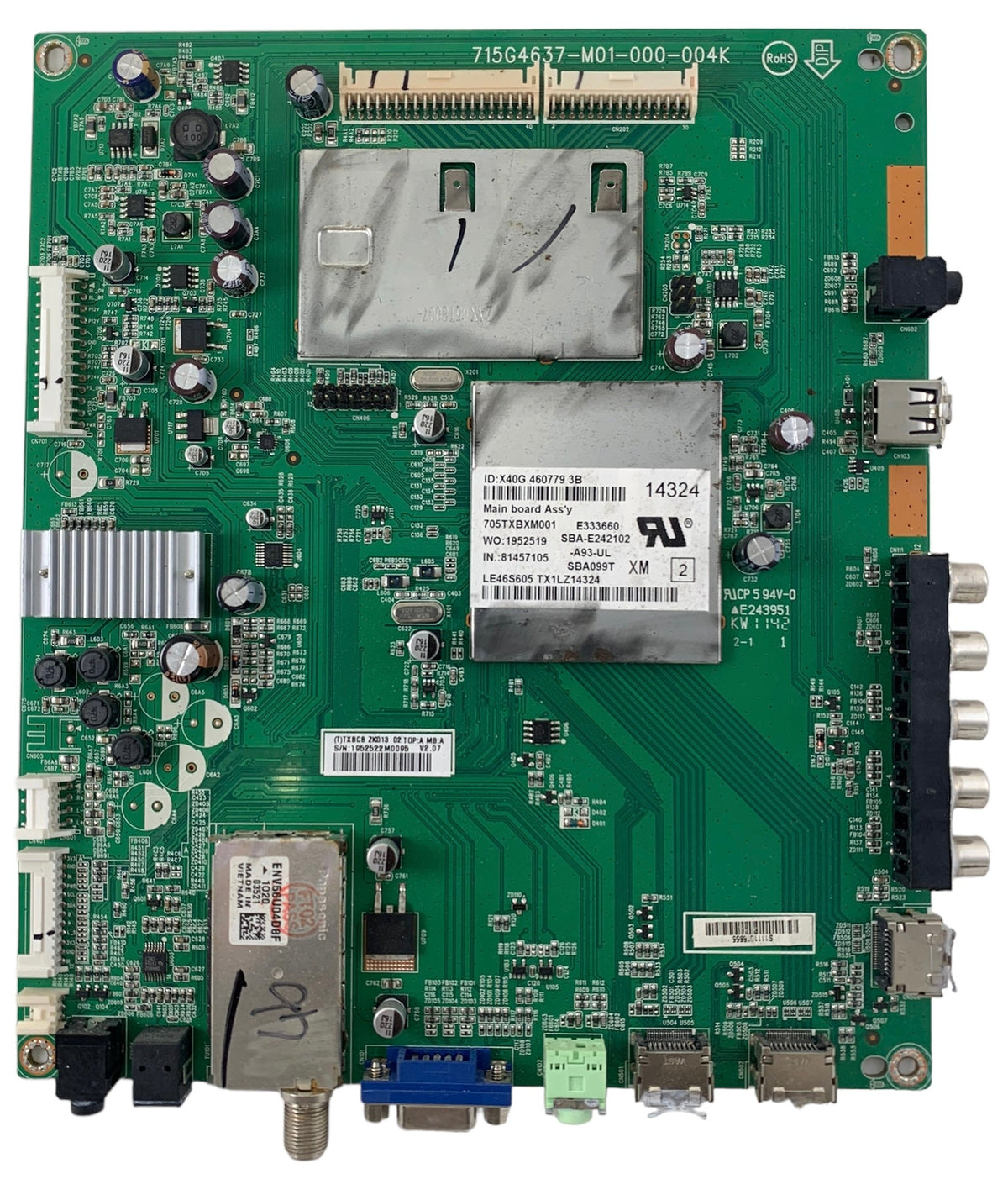 Hitachi 756TXBCBZK01302 Main Board for LE46S605 Otarealm