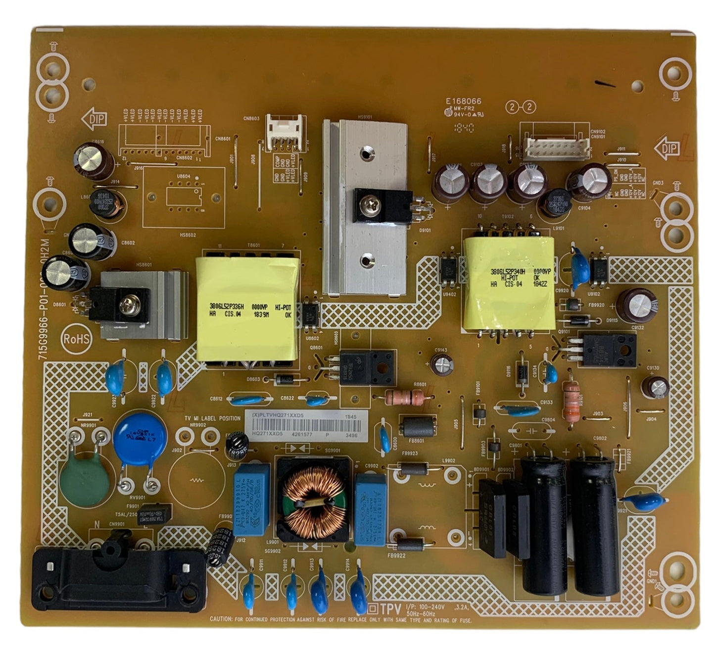 Vizio PLTVHQ271XXD5 Power Supply/LED Driver Board Otarealm