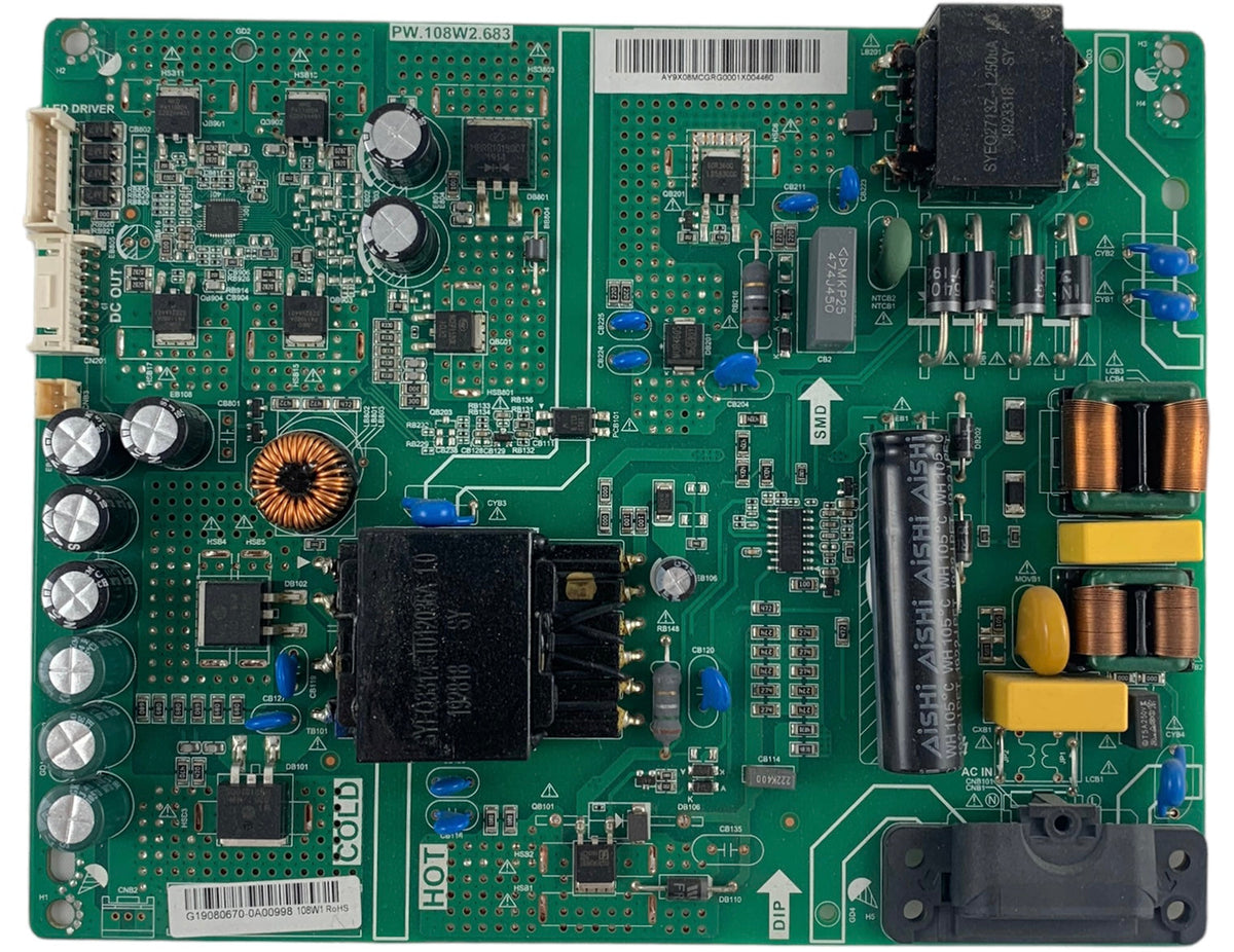 Vizio PW.108W.683 Power Supply for D50F-G9 (LINIXUAU/LINIXUAV Serial) Otarealm