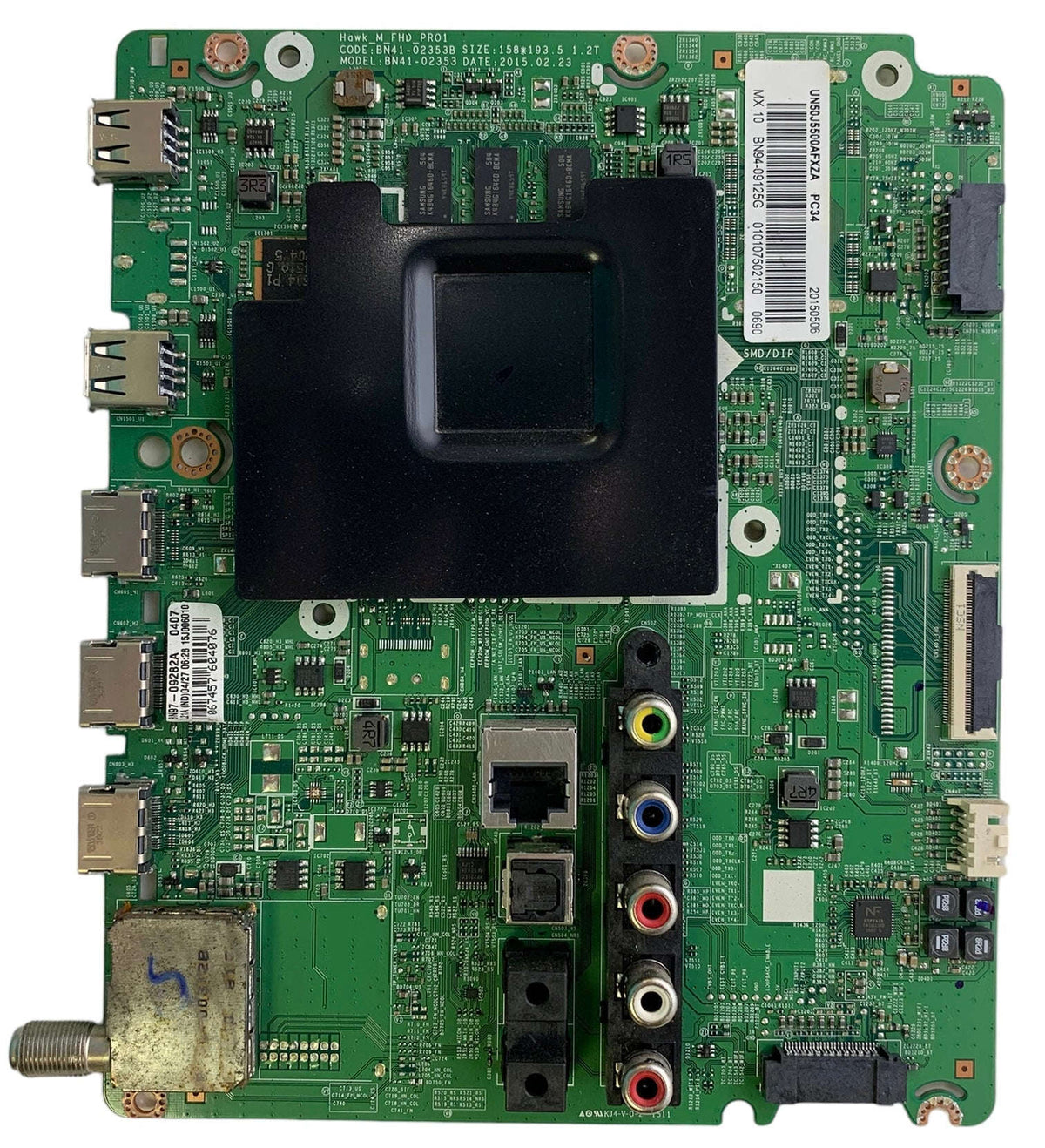 Samsung BN94-09125G Main Board for UN50J5500AFXZA (II03) Otarealm
