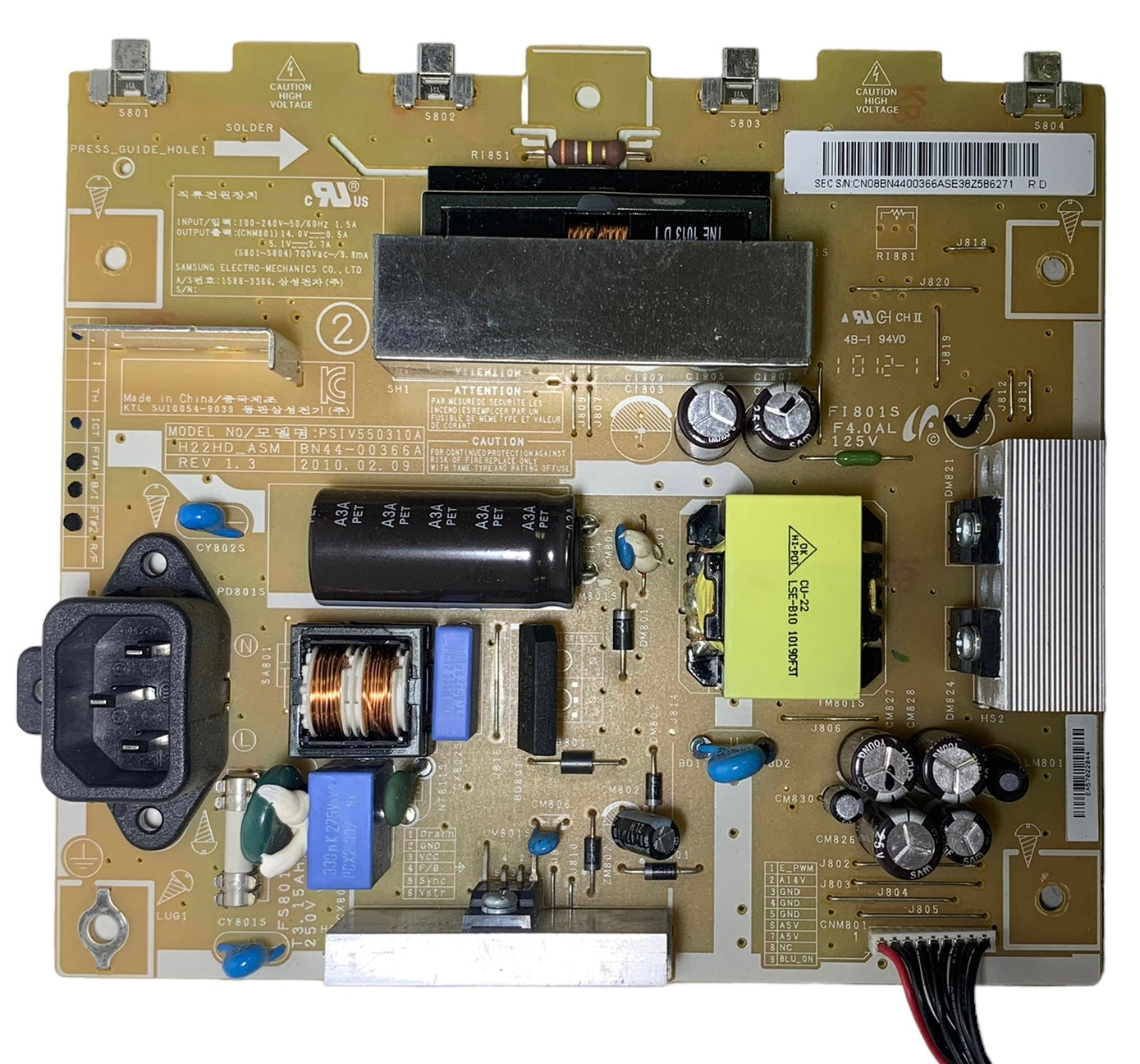 Samsung BN44-00366A Power Supply / Backlight Inverter for LN22C350D1DXZA Otarealm