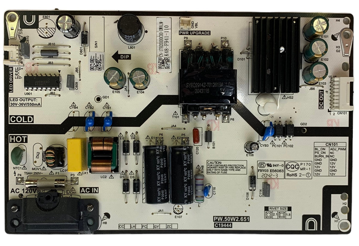 Toshiba 1T920000C00 Power Supply for 32LF221U21 Otarealm