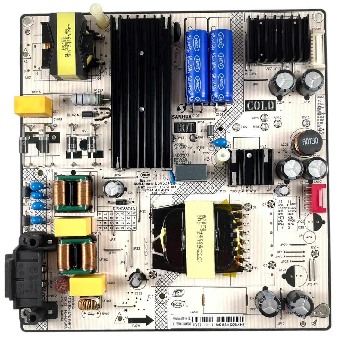 LG 81-PBE065-H4A27AP Power Supply Board Otarealm