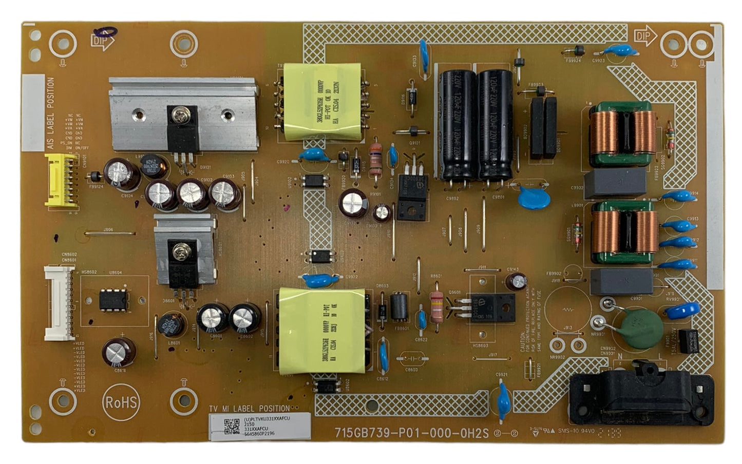Vizio PLTVKU331XXAFC Power Supply Board Otarealm