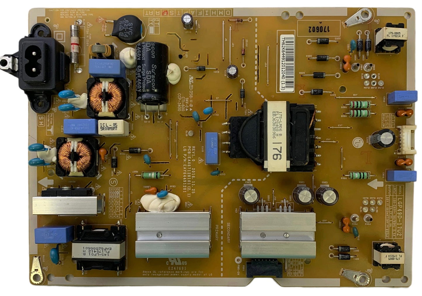 LG EAY64491201 Power Supply/LED Driver Board Otarealm