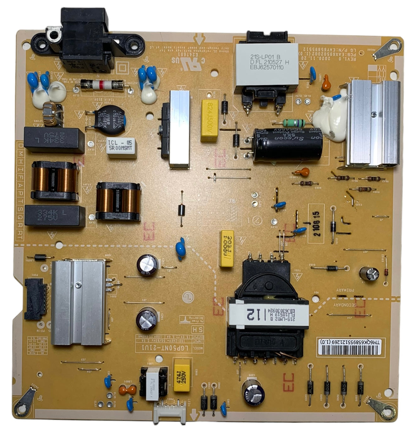 LG EAY65895512 Power Supply/LED Driver Board Otarealm