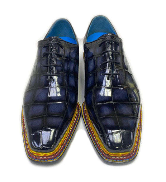 Maurice Ghost Alligator Oxford - Grey Otarealm