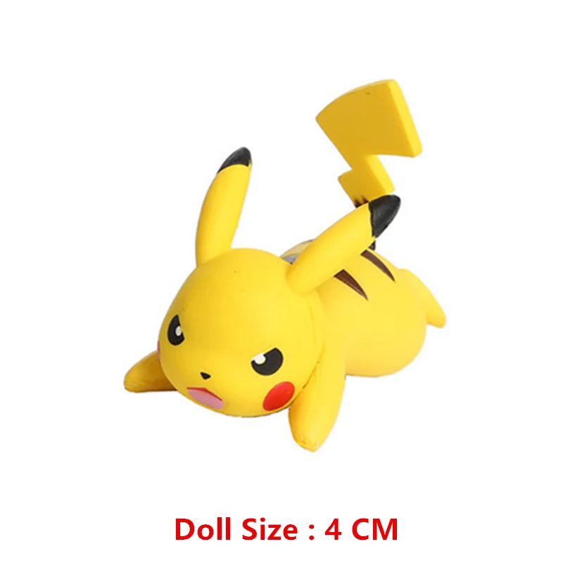 Pokemon Anime Figures Pikachu Mewtwo Charmander Blastoise Gurado Pet Action Model Toy Gifts 4-13 CM