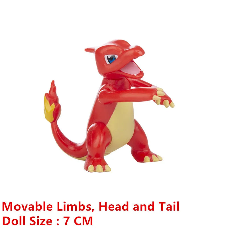 Pokemon Anime Figures Pikachu Mewtwo Charmander Blastoise Gurado Pet Action Model Toy Gifts 4-13 CM