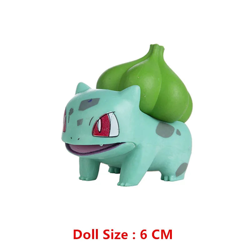 Pokemon Anime Figures Pikachu Mewtwo Charmander Blastoise Gurado Pet Action Model Toy Gifts 4-13 CM