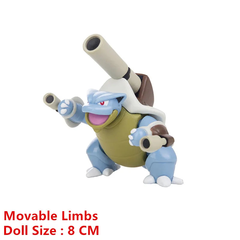 Pokemon Anime Figures Pikachu Mewtwo Charmander Blastoise Gurado Pet Action Model Toy Gifts 4-13 CM