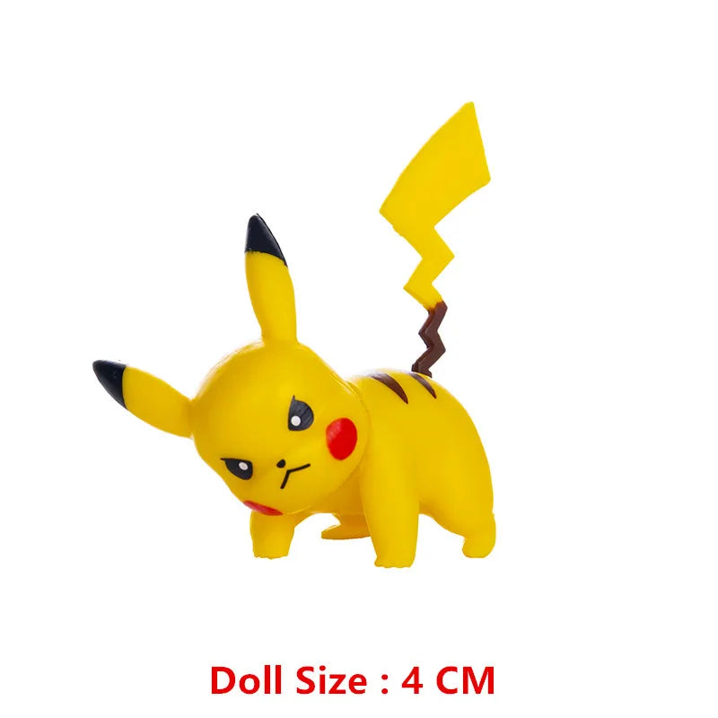 Pokemon Anime Figures Pikachu Mewtwo Charmander Blastoise Gurado Pet Action Model Toy Gifts 4-13 CM