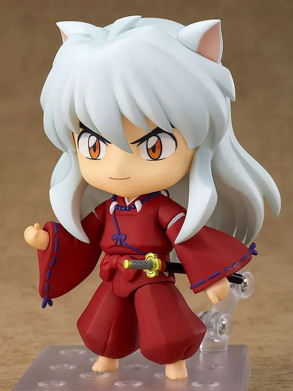 Cute Inuyasha and Sesshoumaru Anime FIgurines, Kawaii Chibi Action Figures PVC Cute Toys 10 cm