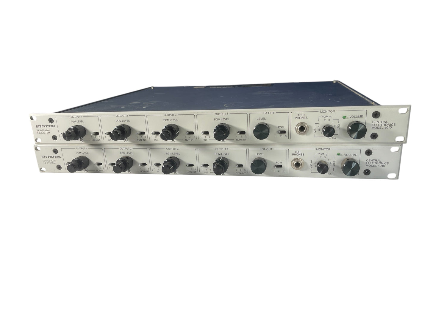 Two (2) RTS Telex Model 4010 Central Electronics Series 4000 IFB System (Untested) Otarealm