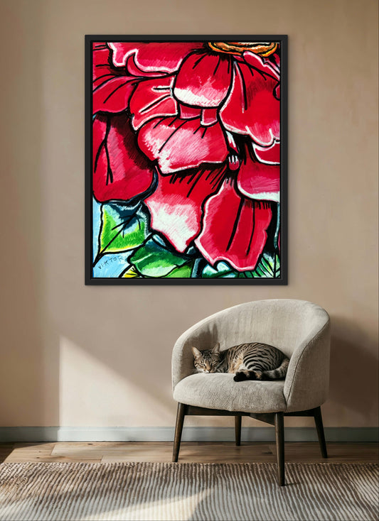 Zinnia Ember - Art Prints
