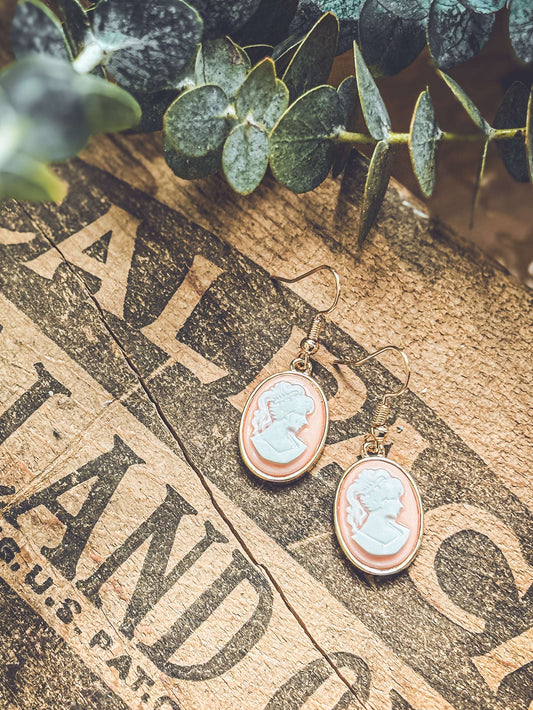 Beautiful Cameo Silhouette Earrings Otarealm