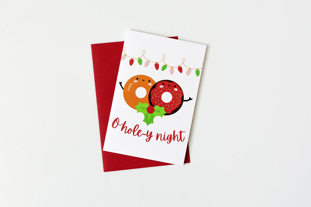 O-hole-y Night Greeting Card