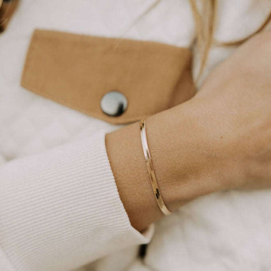 Jade Gold Filled Herringbone Bracelet Otarealm