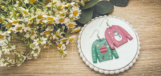 Adorable Christmas Sweater Earrings Otarealm