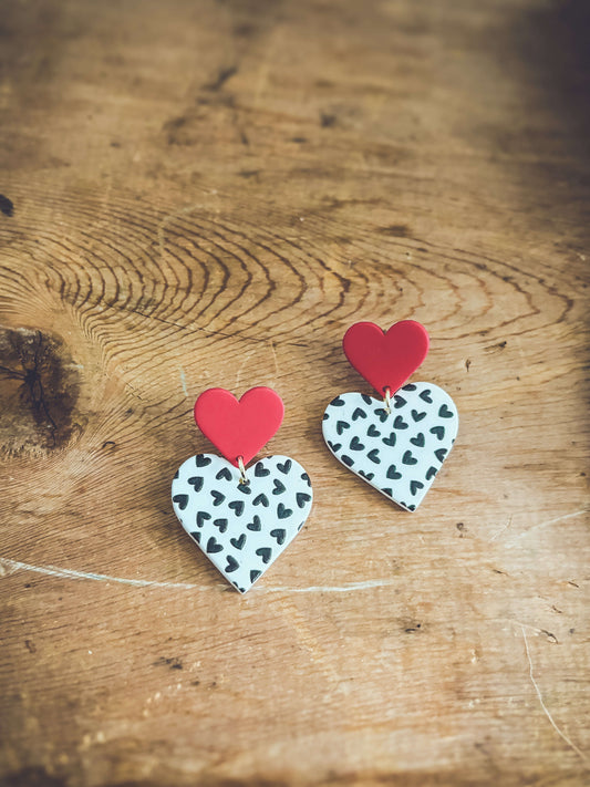 Adorable Heart Earrings Otarealm