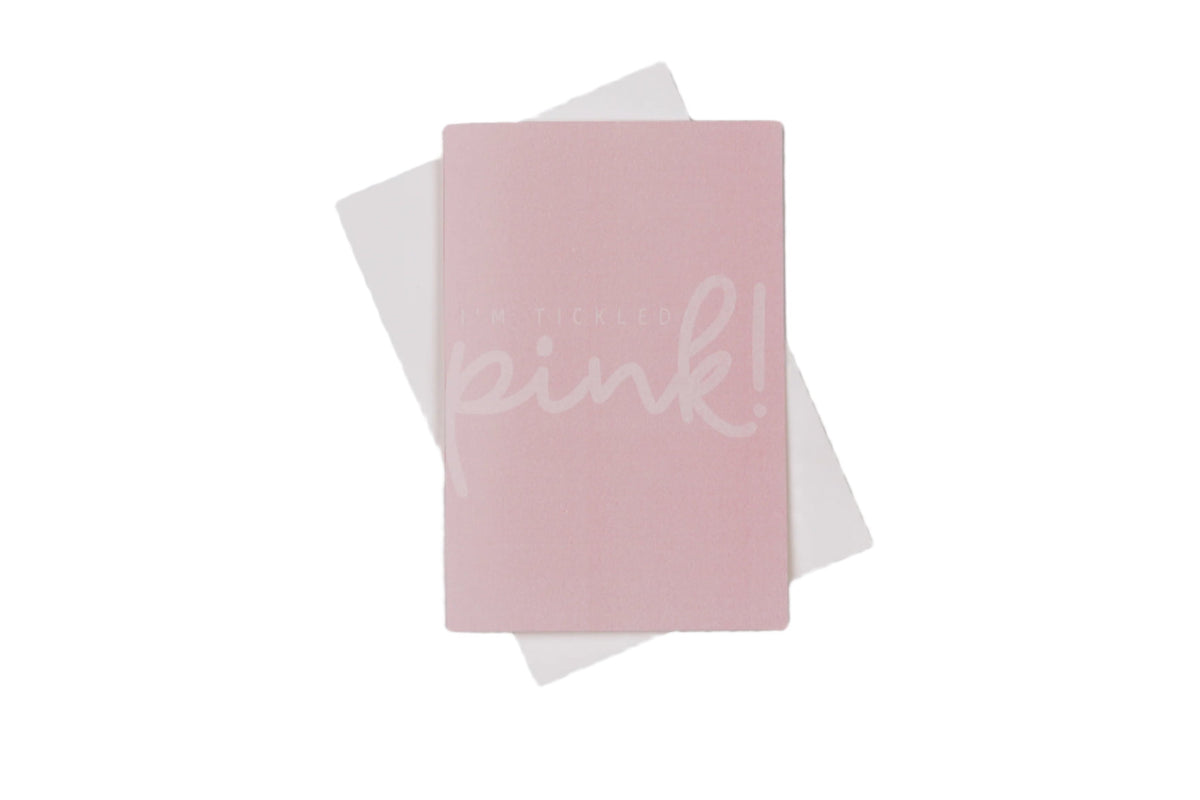 I'm Tickled Pink Greeting Card