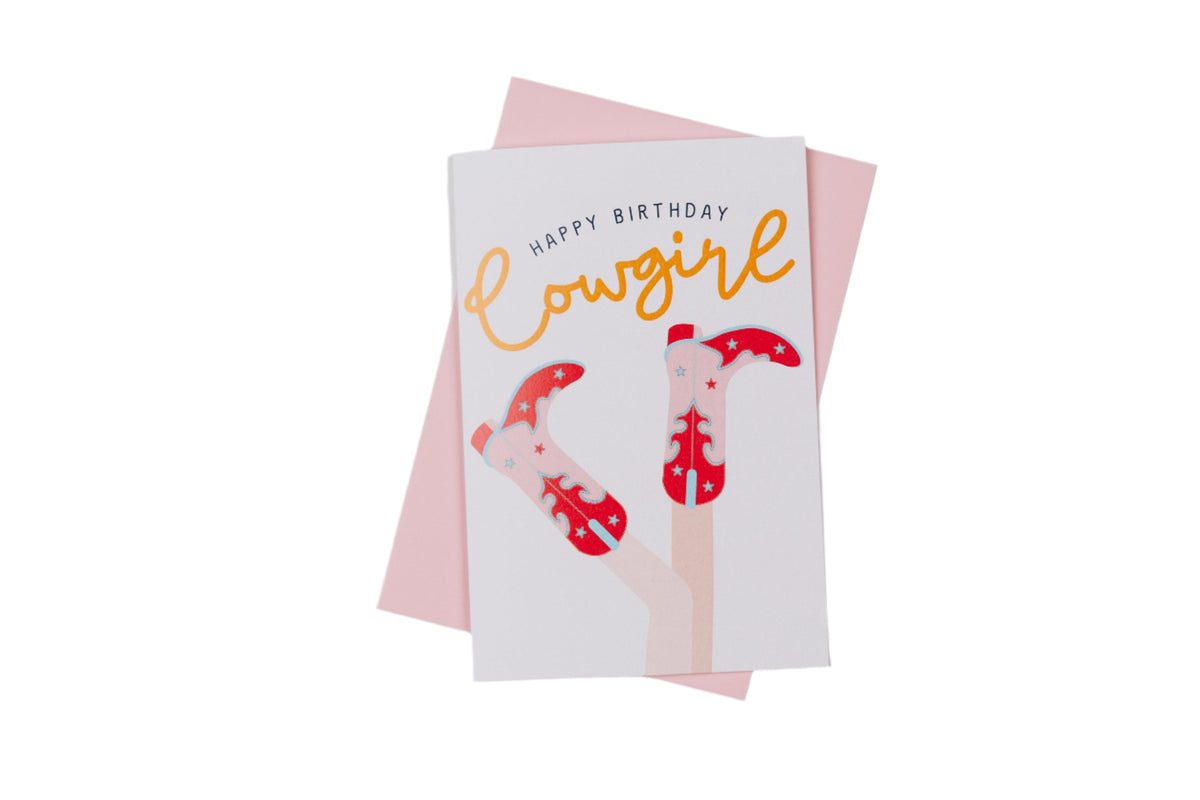 Happy Birthday Cowgirl Greeting Card