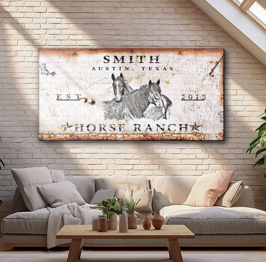 Rustic Horse Ranch Sign III Otarealm