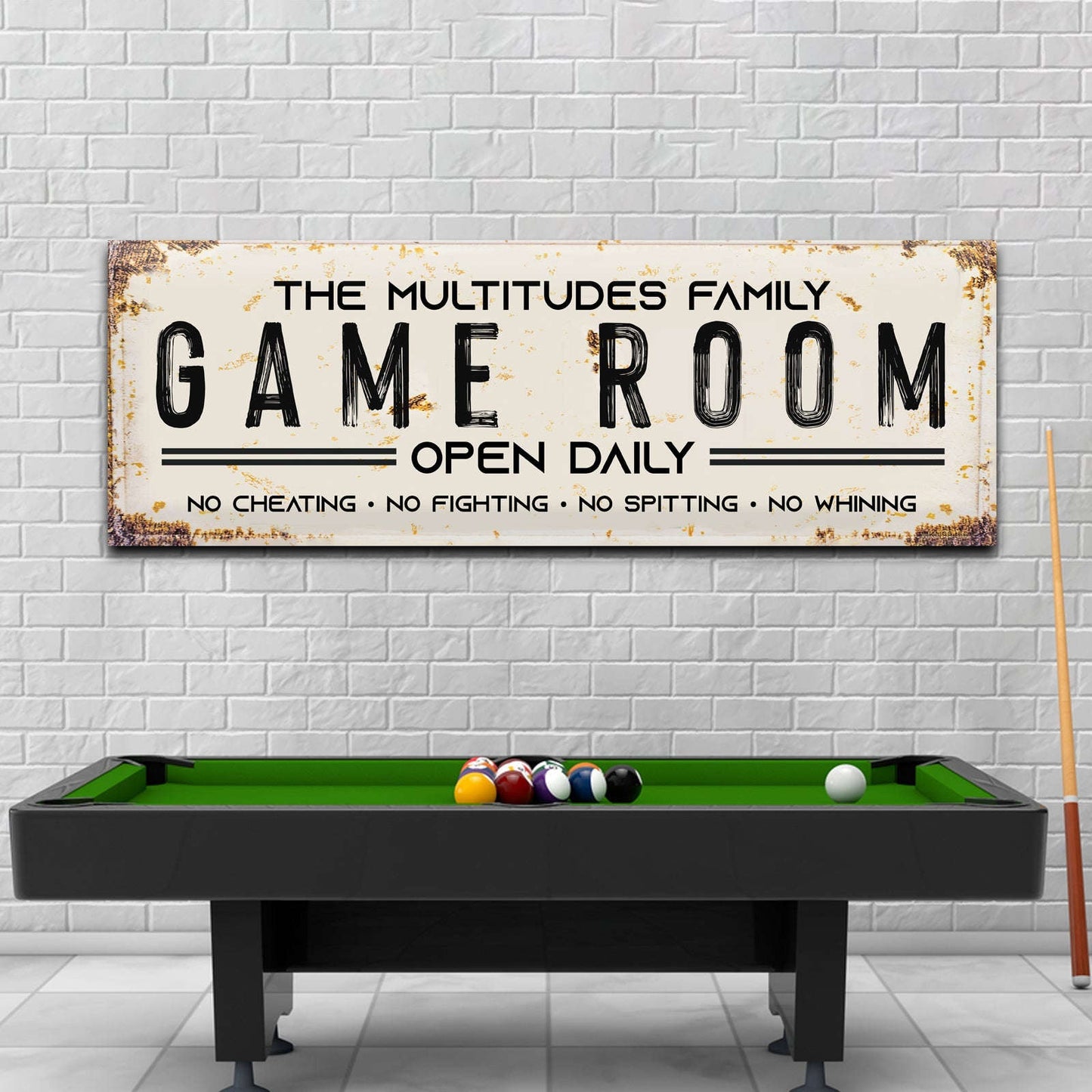 Family Game Room Sign Otarealm
