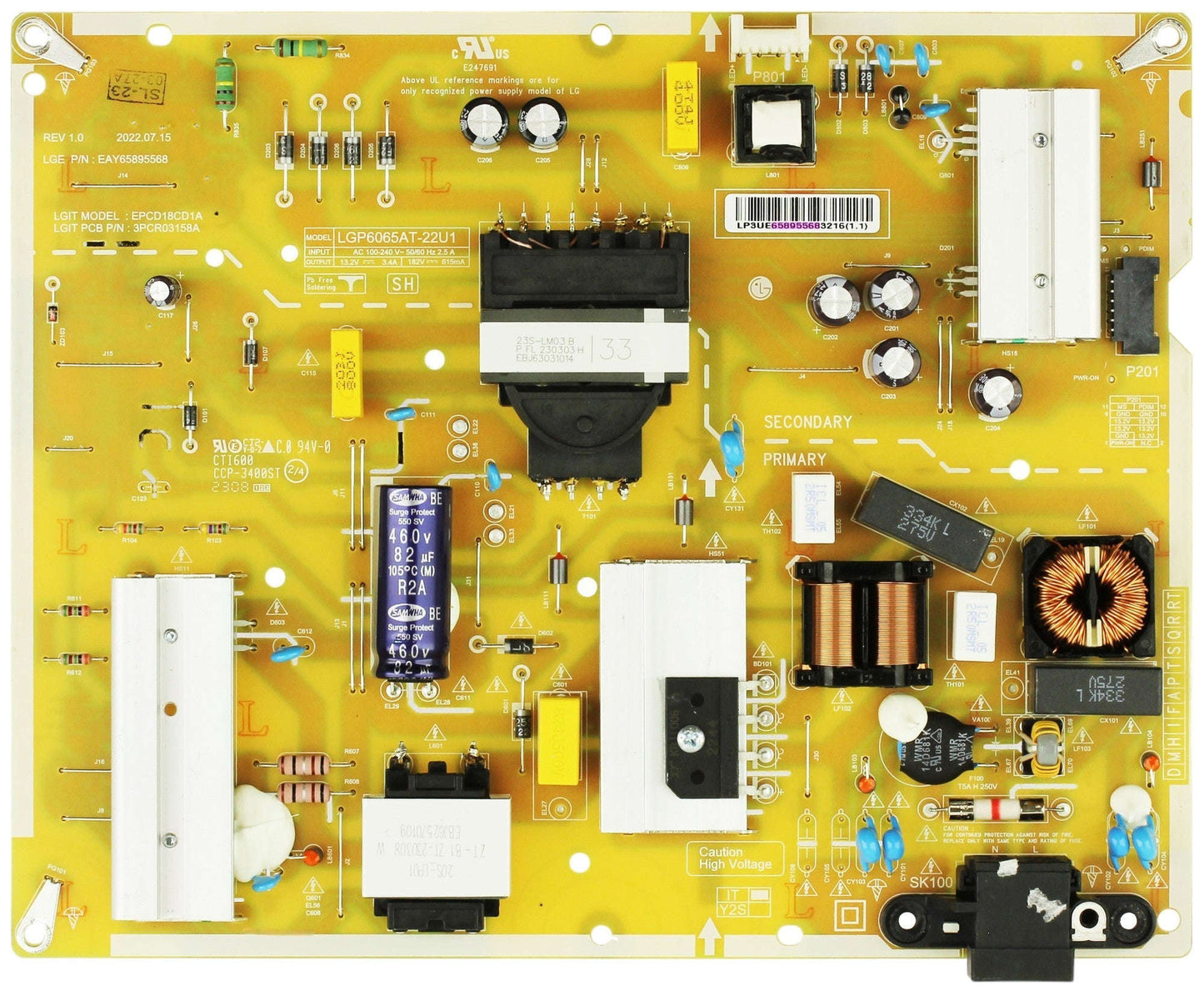 LG EAY65895568 Power Supply/LED Driver Board Otarealm