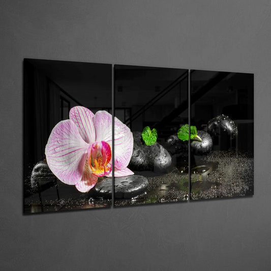 Orchid Mega Glass Wall Art