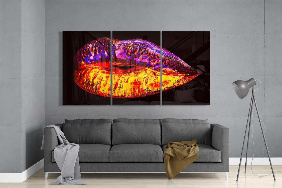 Lips Glass Art Otarealm