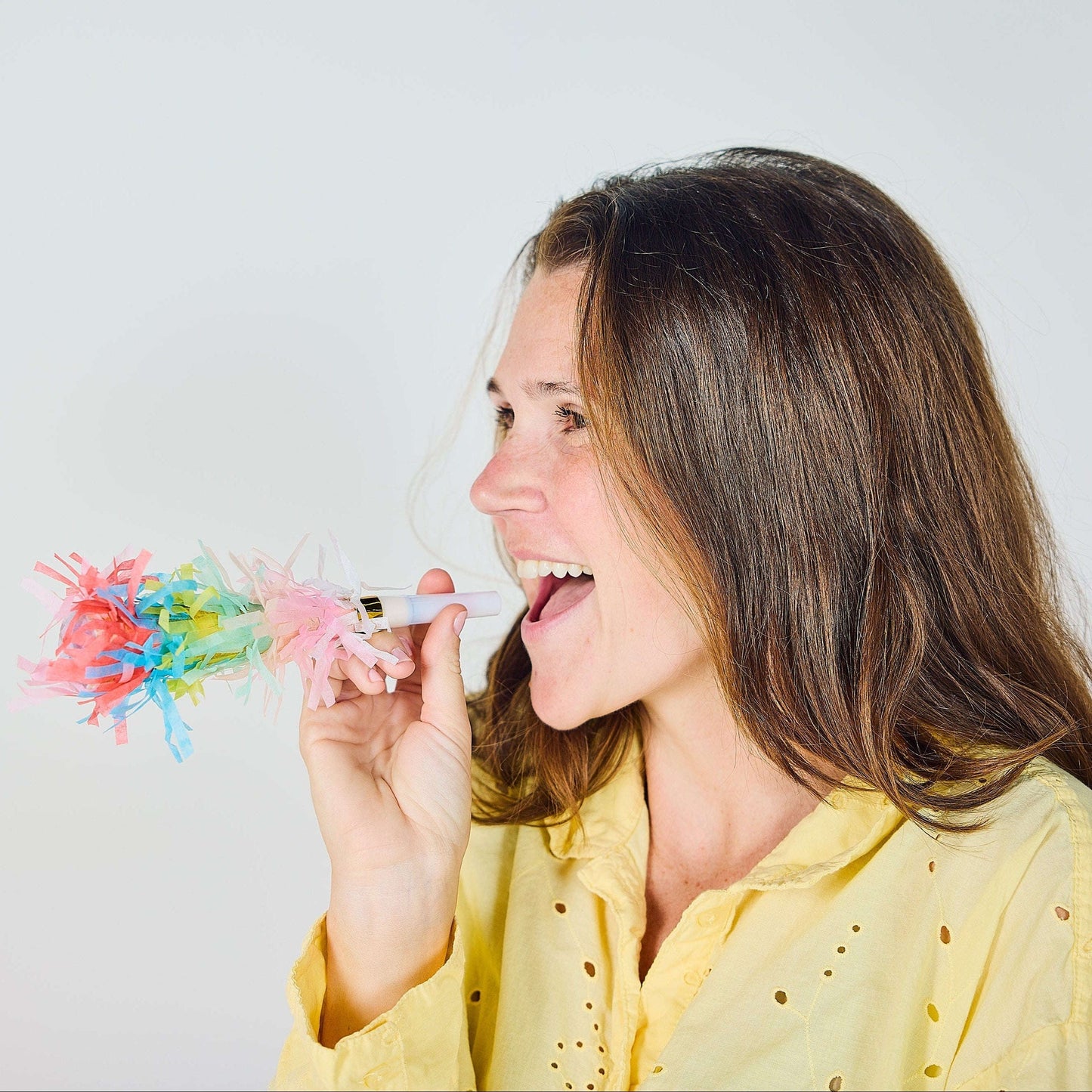 Confetti Burst Fringe Party Blowers (6 ct) Otarealm