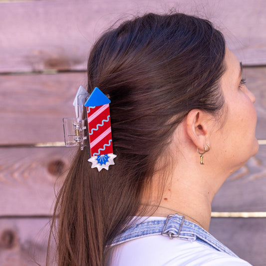 Firework Hair Claw Clip