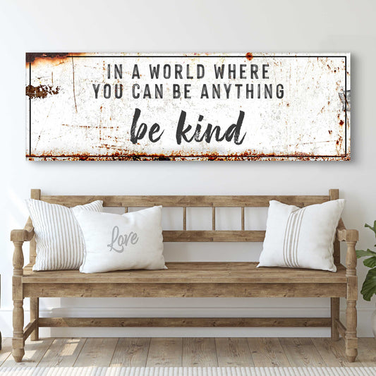 In A World Where You Can Be Anything, Be Kind Sign II Otarealm