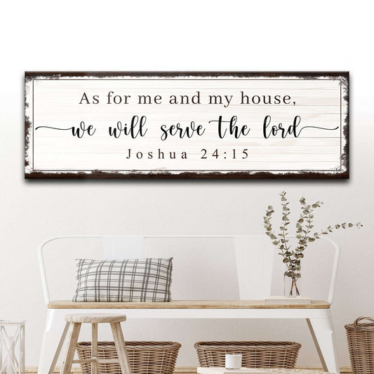 Joshua 24:15 - We Will Serve The Lord Sign Otarealm
