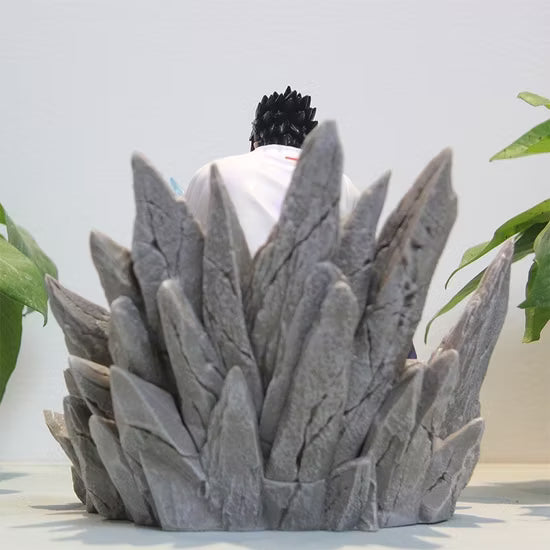 Uchiha Sasuke Mantra Seal Action Figure Sitting Pose, Naruto Shippuden Anime Figurines 18 CM