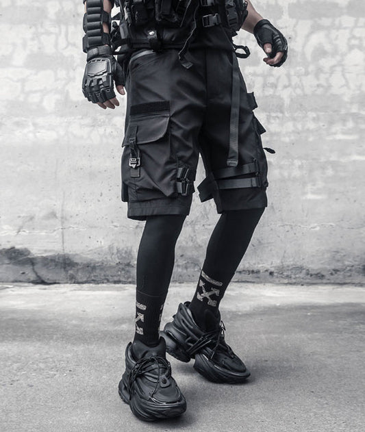 IBS429 Paratrooper Matte Black Shorts