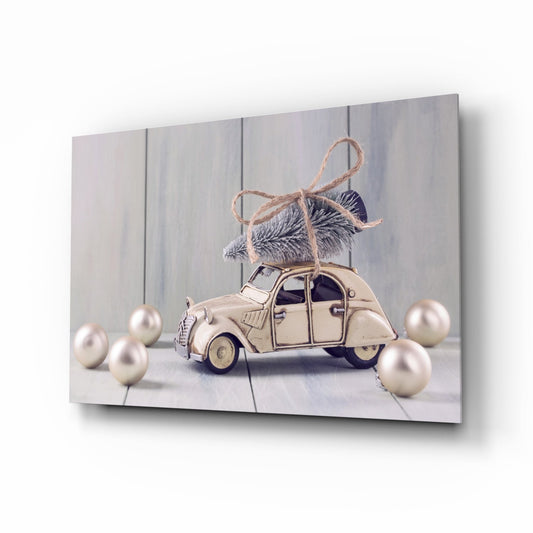 Retro French Car Glass Wall Art
