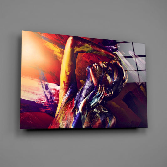 Woman Portrait 4 Glass Wall Art