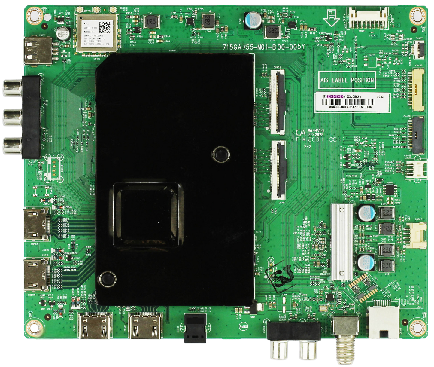 Vizio 756TXKCB02K050 Main Board for P65Q9-H1