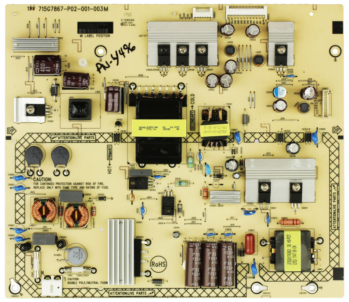 Sharp GZA42GQAU Power Supply/LED Driver Board Otarealm