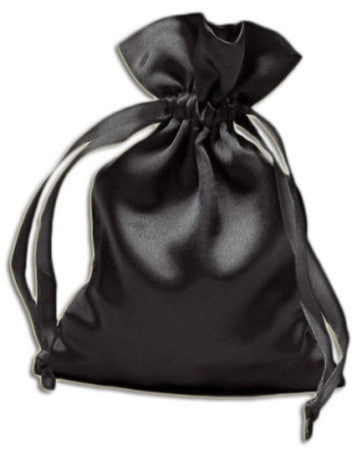 Black Satin Pouch